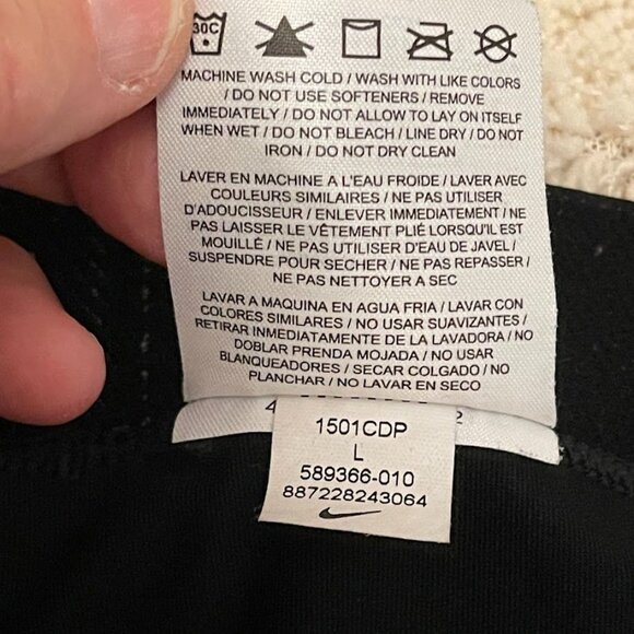 Nike Pro‎ WOMENS Black Athletic Compression Pants Size L - Picture 2 of 7